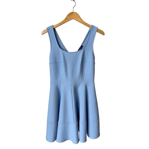 Lulus Home Before Daylight Periwinkle Fit & Flare Dress Size L - Picture 4 of 10